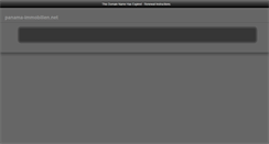 Desktop Screenshot of panama-immobilien.net